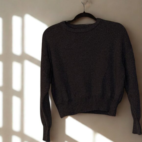 Charcoal Gray Crewneck Sweater - Picture 2 of 2